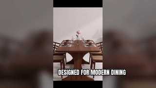 Aurora 180×90×76cm Curved-Leg Solid Oak Dining Table | Modern Minimalist Dining Furniture