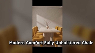 Why choose a fully upholstered dining chair instead of a traditional wood-frame design? 