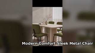 Metal or solid wood—which is better for a dining chair?