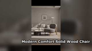What should you look for beyond the upholstery when choosing a solid wood lounge chair?