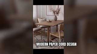 Solid Wood Paper Cord Dining Chair | Natural Café Chair Design