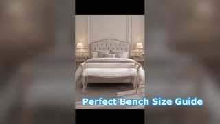 How long should an upholstered bench be?