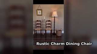 Vintage High Back Chair | Solid Wood Frame with Multiple Seat Choices
