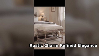 What makes farmhouse furniture look rustic without looking rough? 