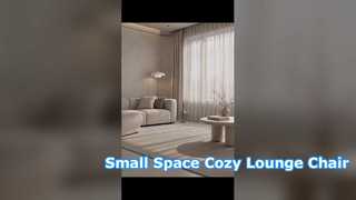 Can a lounge chair provide comfortable seating without taking up too much space? 