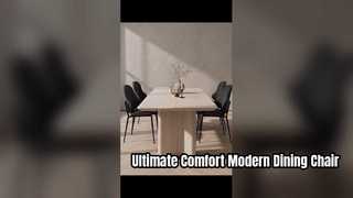 Does a curved back actually make a dining chair more comfortable? 